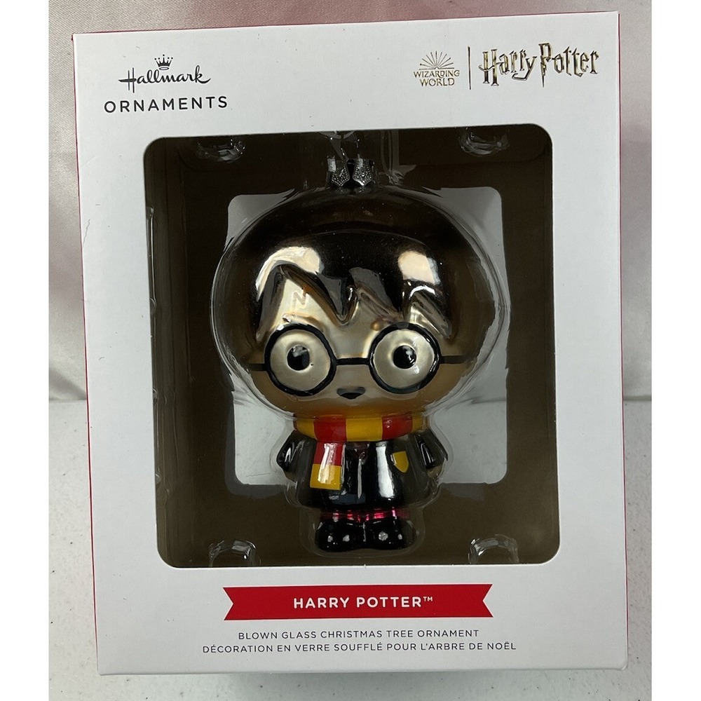 Hallmark Blown Glass Ornament Harry Potter With Large Head